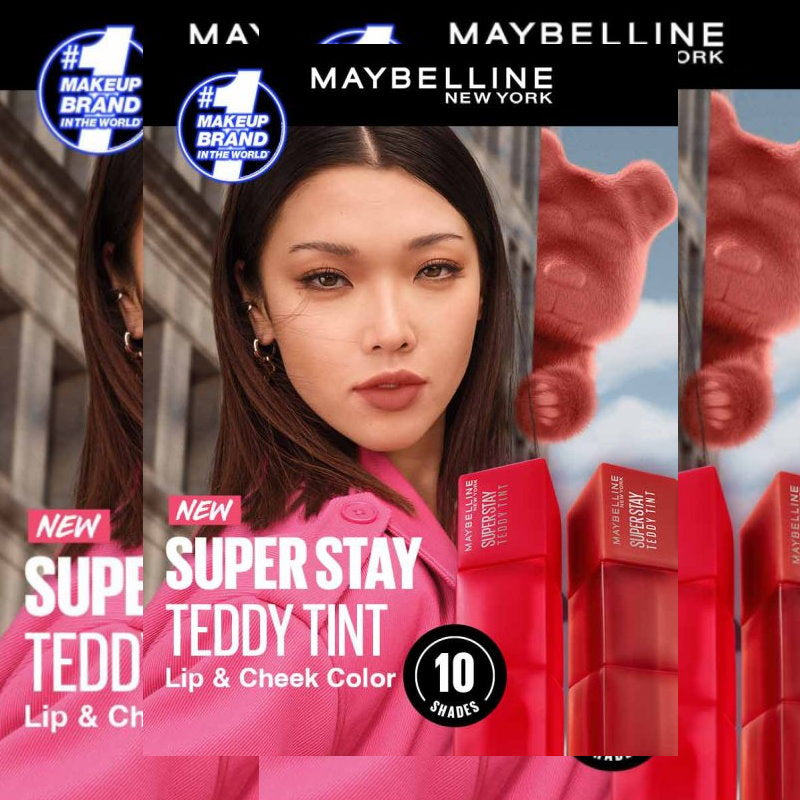Maybelline Superstay Teddy Tint Creamy Matte Lip Tint 5ml 55 Knee High