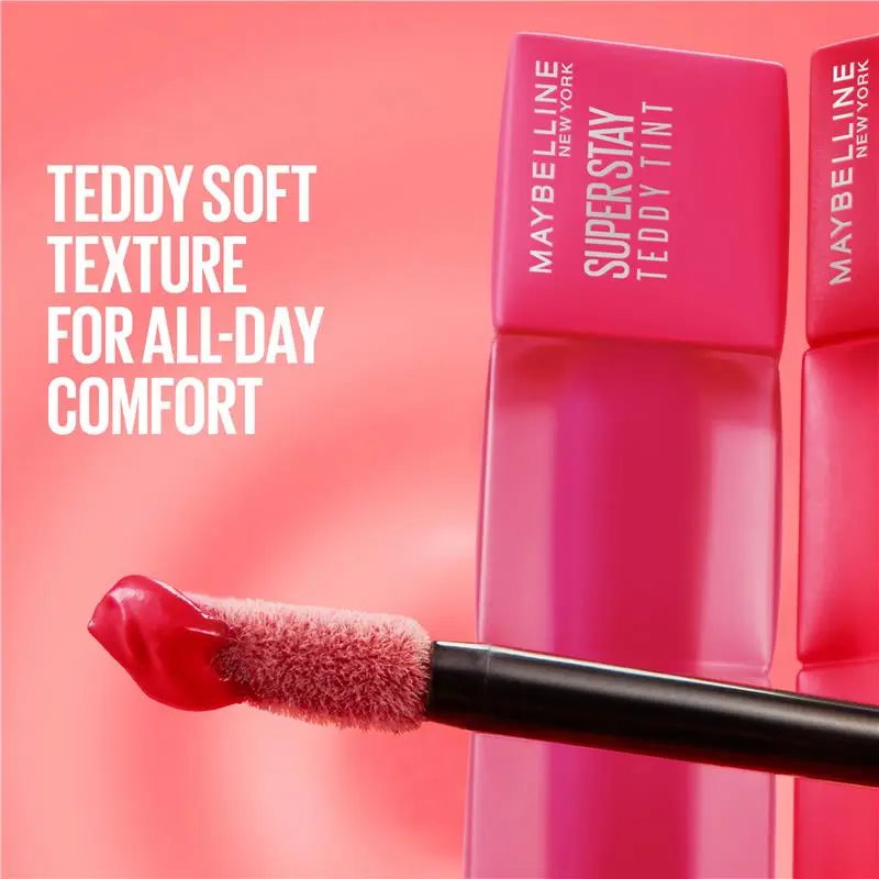 6x Maybelline Superstay Teddy Tint Lipstick 5ml 15 Skinny Dip