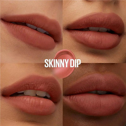 6x Maybelline Superstay Teddy Tint Lipstick 5ml 15 Skinny Dip