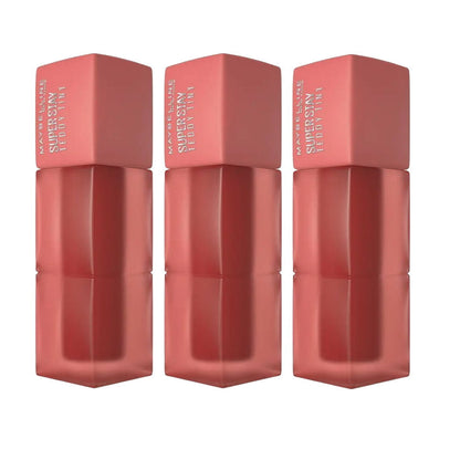 3x Maybelline Superstay Teddy Tint Lipstick 5ml 15 Skinny Dip