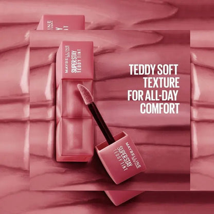 12x Maybelline Superstay Teddy Tint Creamy Matte Lip Tint 5ml 25 Baby Tee