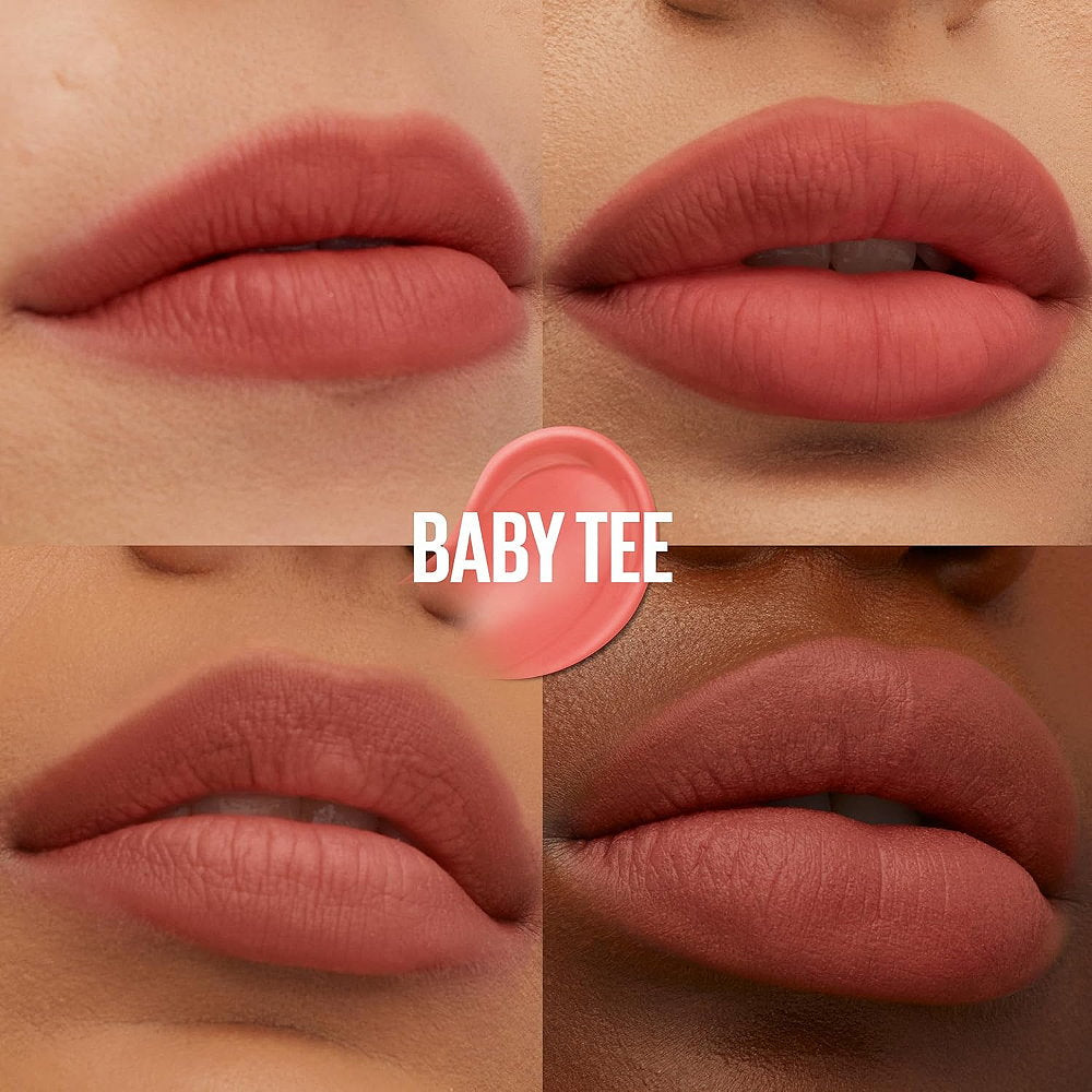 Maybelline Superstay Teddy Tint Creamy Matte Lip Tint 5ml 25 Baby Tee