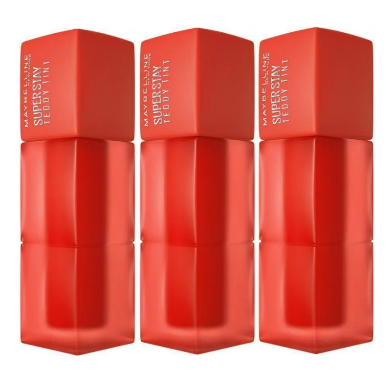 3x Maybelline Superstay Teddy Tint Lipstick 5ml 70 The A+