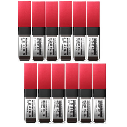 12x Maybelline Tattoo Brow 3 Day 262 Black Brown