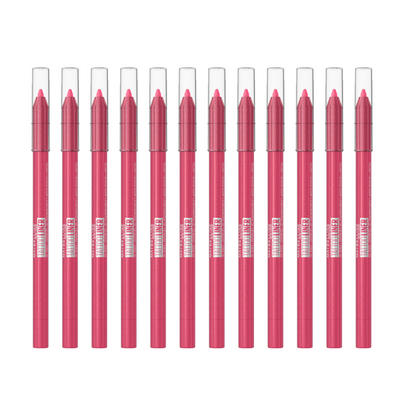 12x Maybelline Tattoo Gel Pencil Eyeliner 1.3g 813 Punchy Pink