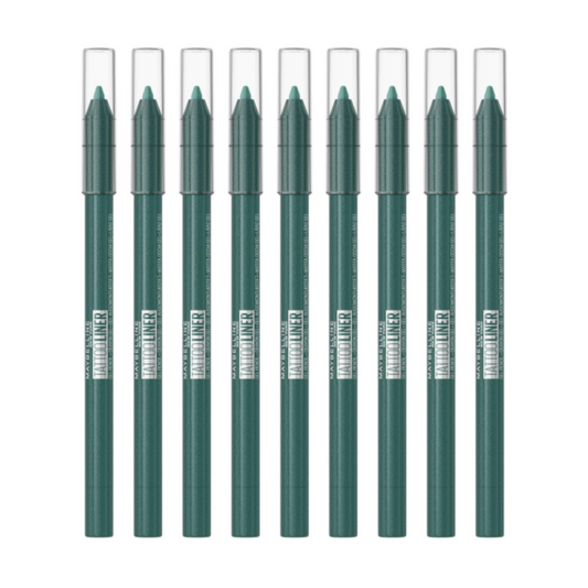 9x Maybelline Tattoo Gel Pencil Eyeliner 1.3g 815 Tealtini