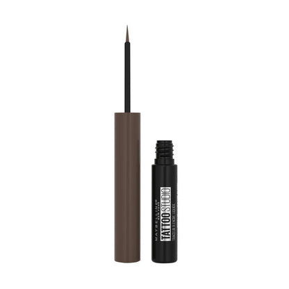 3x Maybelline Tattoo Studio Liquid Ink Eyeliner 002 Dark Henna Brown