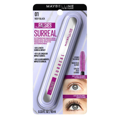 Maybelline The Falsies Surreal Extensions Mascara - 01 Very Black Washable (carded)