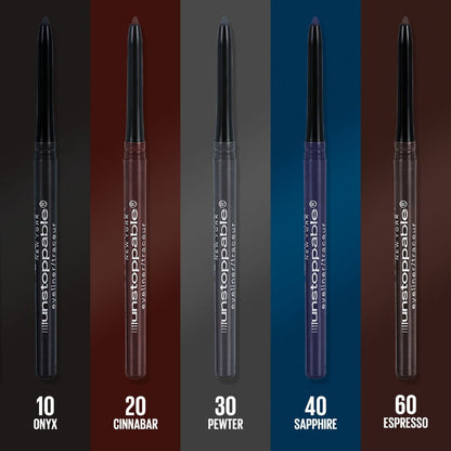 4 x Maybelline Unstoppable Automatic Pencil Eyeliner 702 Espresso (Carded)