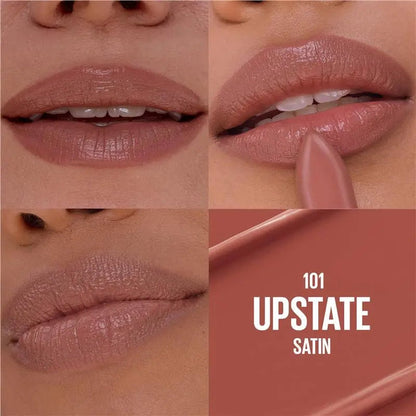 3x Maybelline Moisturising Serum Lipstick 101 Upstate Satin
