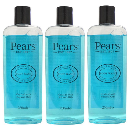 Pears Body Wash Soap Free Pure & Gentle Shower Gel Mint Extract 250mL Makeup Warehouse Australia