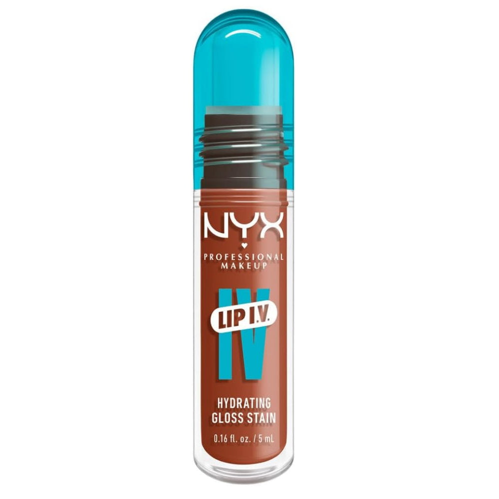 3x NNYX Lip IV Hydrating Lip Gloss Serum 5ml 01 Caramel Drip