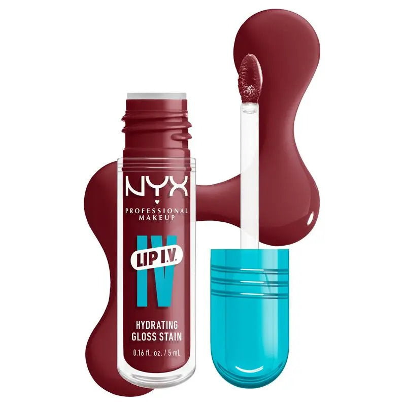 3x NYX Lip IV Hydrating Lip Gloss Serum 5ml 08 Drippin in Rose