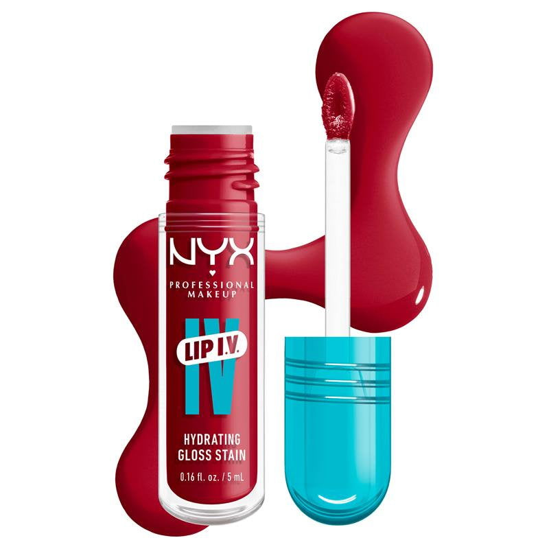 NYX Lip IV Hydrating Lip Gloss Serum 5ml 08 Red-y.Set.Wet