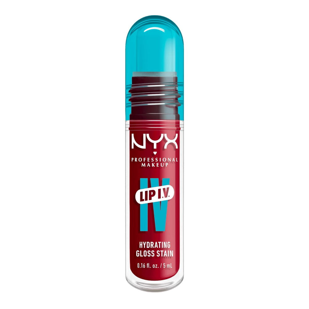 3x NYX Lip IV Hydrating Lip Gloss Serum 5ml 08 Red-y.Set.Wet