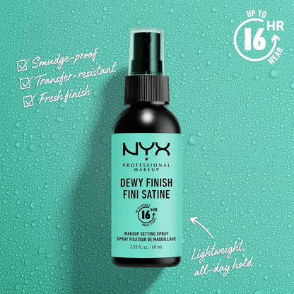 3x NYX Makeup Setting Spray Dewy 60ml