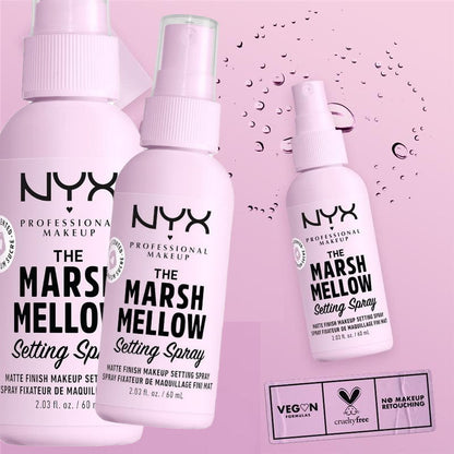 3x NYX Marshmellow Matte Finish Setting Spray 05 60ml