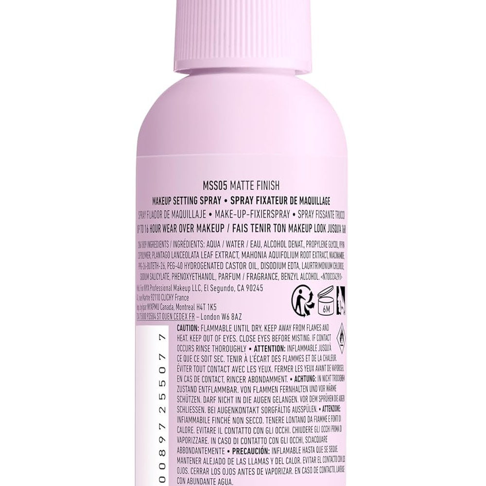 3x NYX Marshmellow Matte Finish Setting Spray 05 60ml