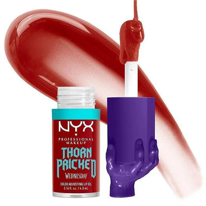 3x NYX Thorn Pricked Wednesday Colour Adjusting Lip Oil 02 4.8ml
