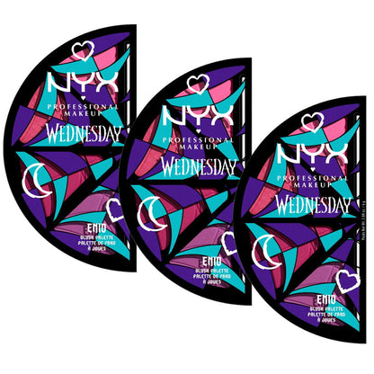 3x NYX Wednesday Stained Glass Blush Palette