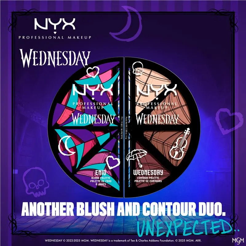 3x NYX Wednesday Stained Glass Blush Palette