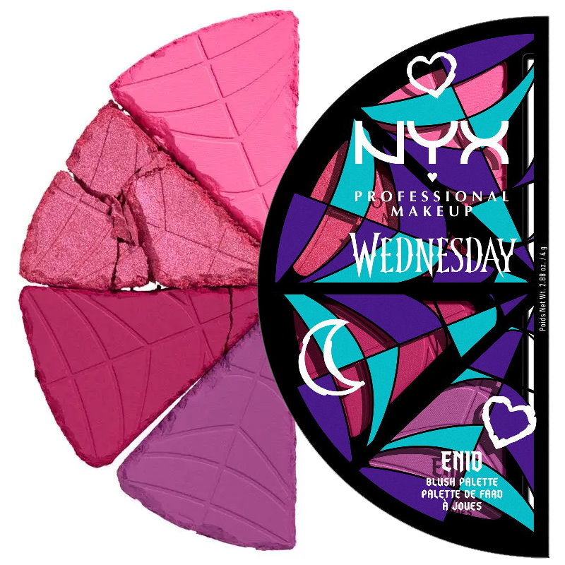 3x NYX Wednesday Stained Glass Blush Palette