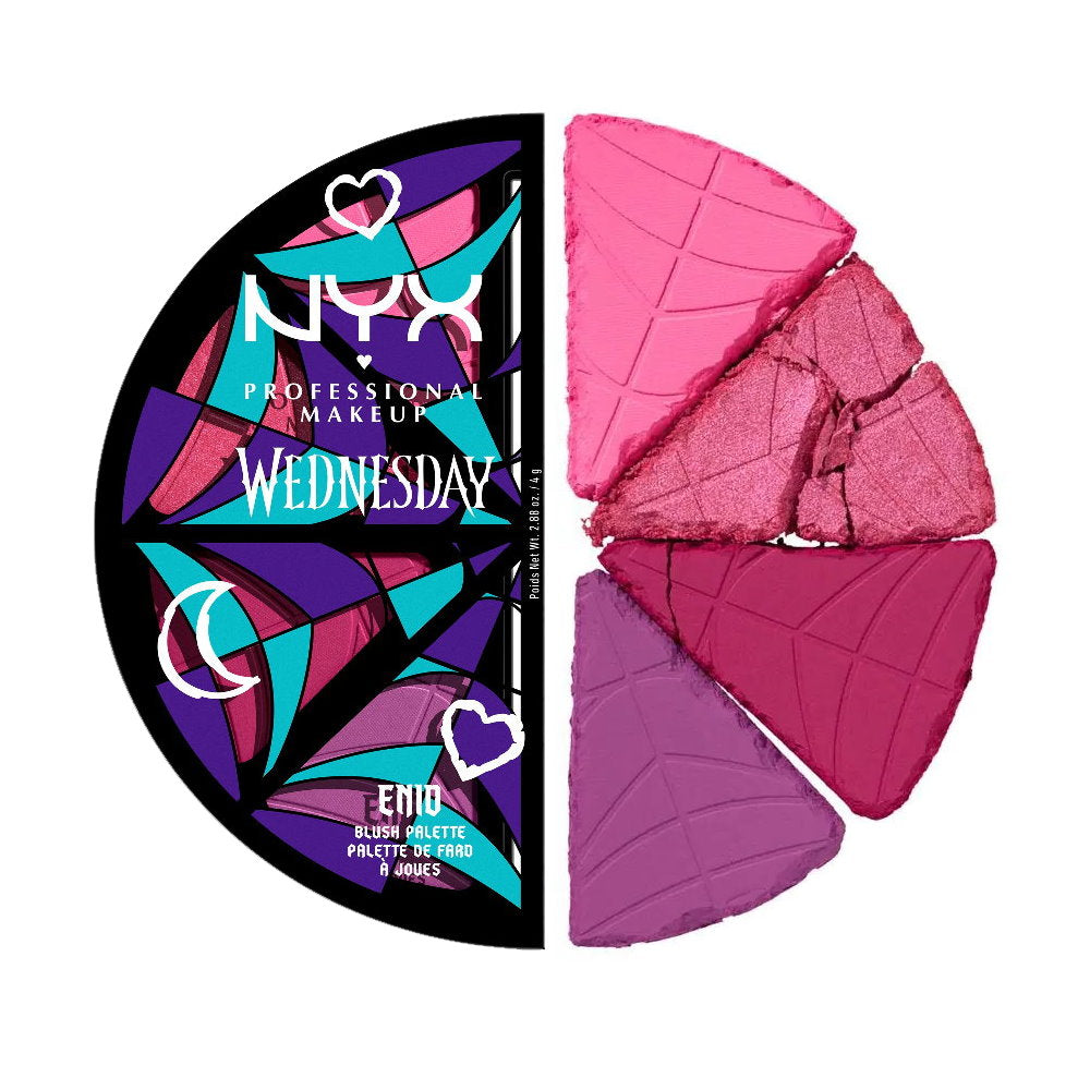 3x NYX Wednesday Stained Glass Blush Palette