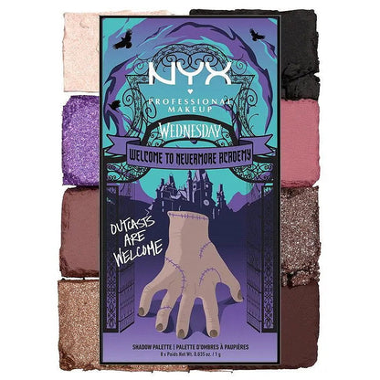 3x NYX Wednesday The Nevermore Academy Eyeshadow Palette