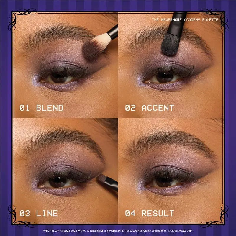 3x NYX Wednesday The Nevermore Academy Eyeshadow Palette