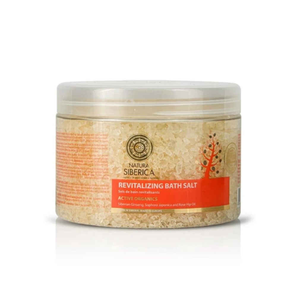 6x Siberica Natura Revitalizing Bath Salt Active Organics 600g