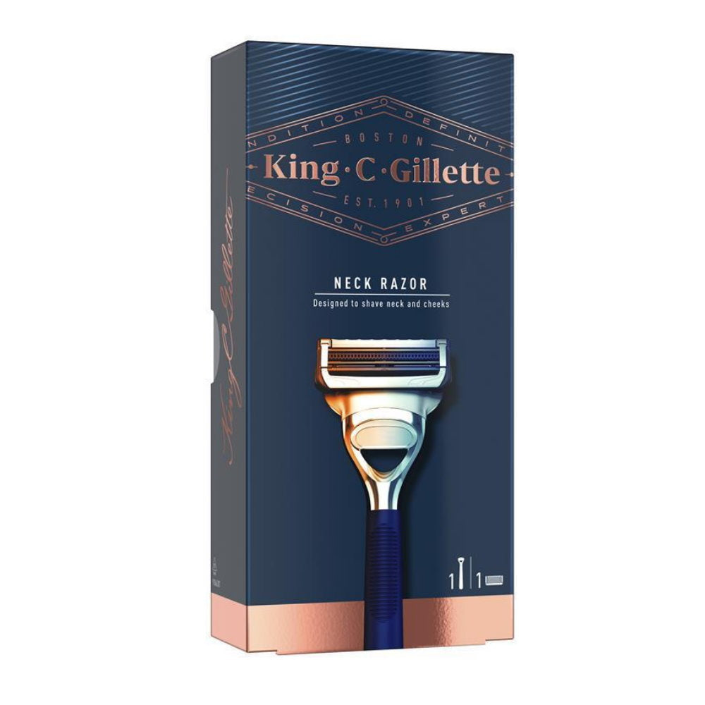 3x King C Gillette Neck Razor for Neck & Cheeks