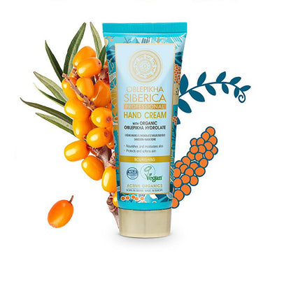 6x Siberica Oblepikha Hand Cream with Organic Oblepikha Hydrolate 75ml
