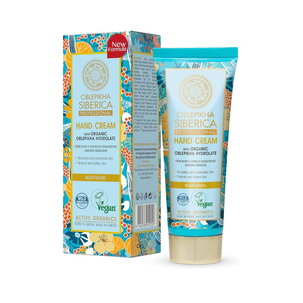 3x Siberica Oblepikha Hand Cream with Organic Oblepikha Hydrolate 75ml