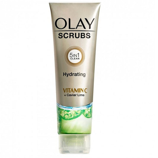 Buy Online Olay Scrubs 5 in 1 Cleansers Hydrating Vitamin C Caviar Lime - Makeup Warehouse Australia 