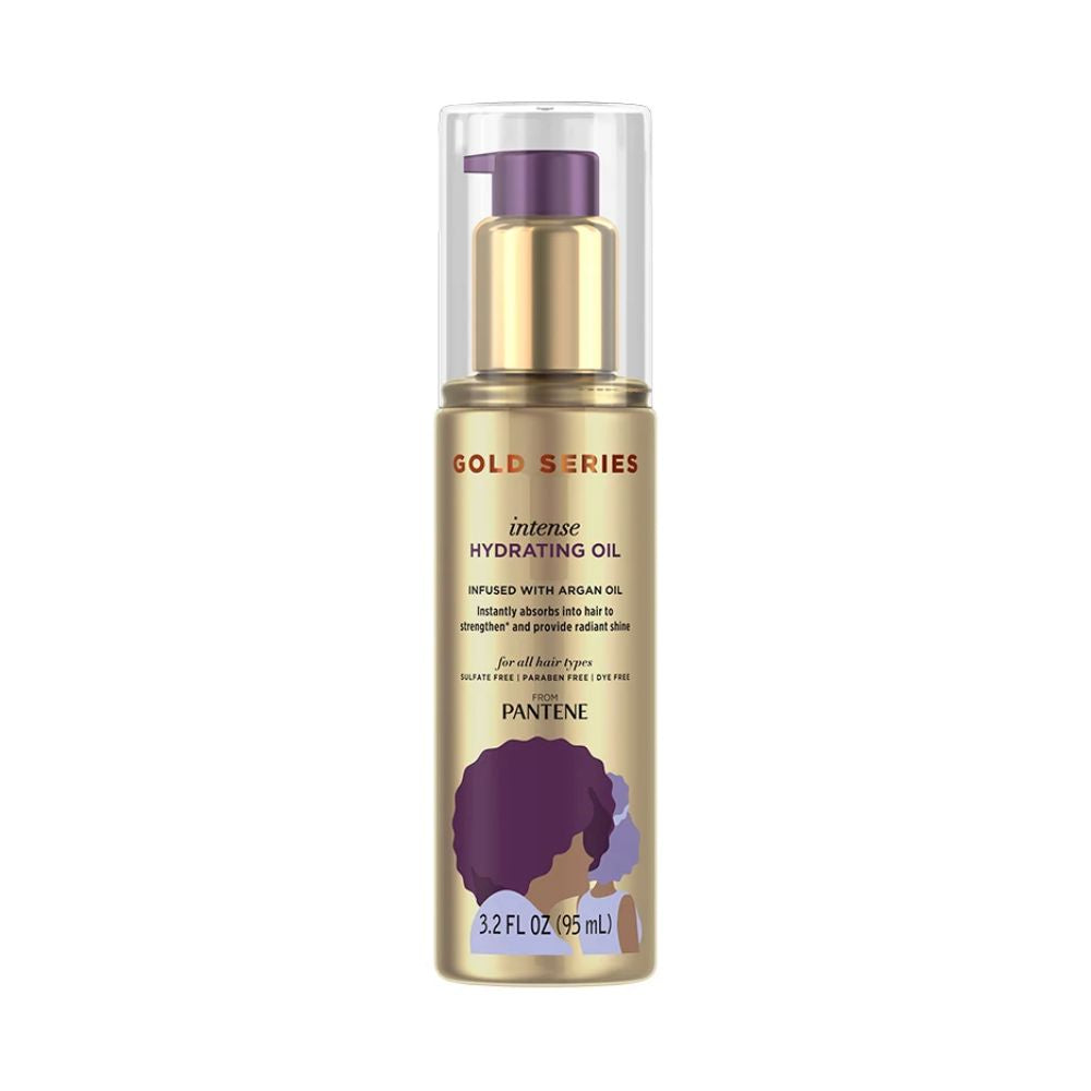 6x Pantene Gold Series Intense Hydrating Oil Infused With Argan Oil Hair Care 95ml