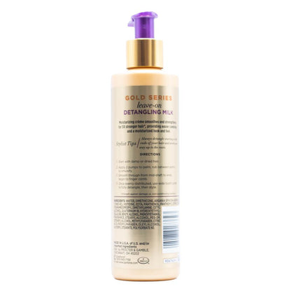 6x Pantene Gold Series Leave On Hair Detangling Milk with Argan Oil 225ml