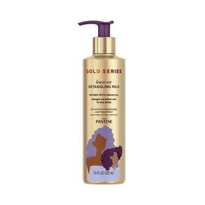 3x Pantene Gold Series Leave On Hair Detangling Milk with Argan Oil 225ml
