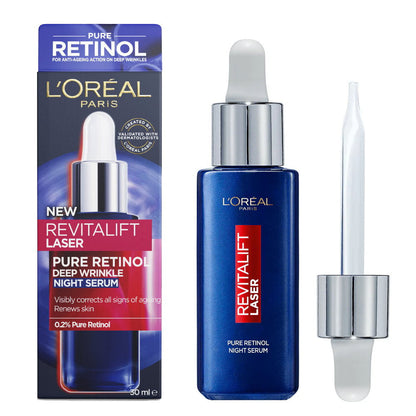 6x L'Oreal Revitalift Laser Pure Retinol Night Serum 30ml