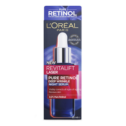 6x L'Oreal Revitalift Laser Pure Retinol Night Serum 30ml
