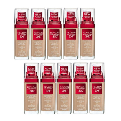 10x Revlon Age Defying 3X Foundation 35 Natural Beige