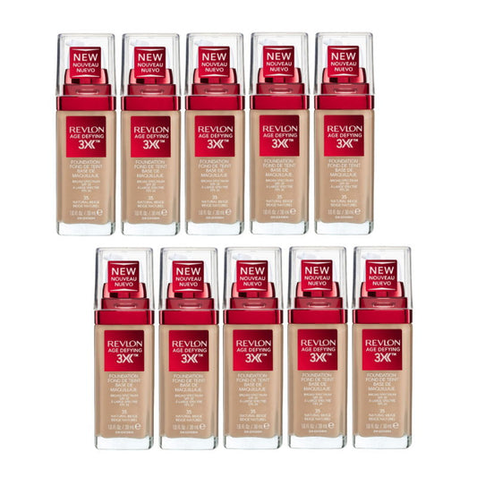 10x Revlon Age Defying 3X Foundation 35 Natural Beige