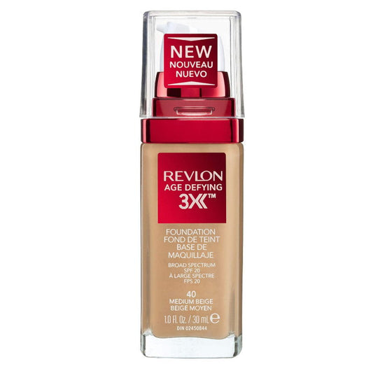 Revlon Age Defying 3X Foundation 40 Medium Beige