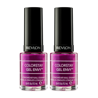 2x Revlon ColorStay Gel Envy Enamel Nail Polish 11.7mL 415 What Happens In Vegas