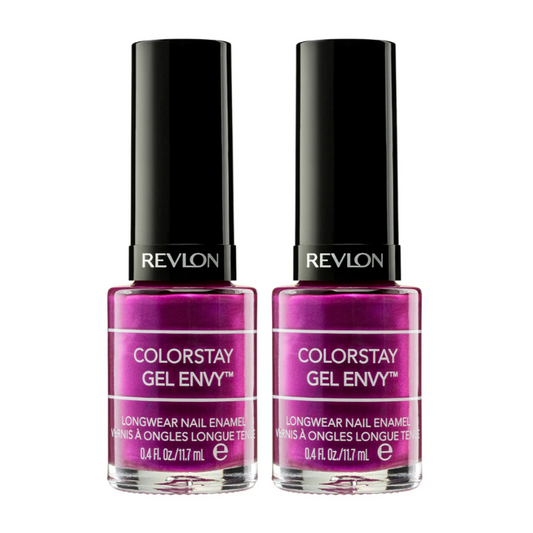 2x Revlon ColorStay Gel Envy Enamel Nail Polish 11.7mL 415 What Happens In Vegas