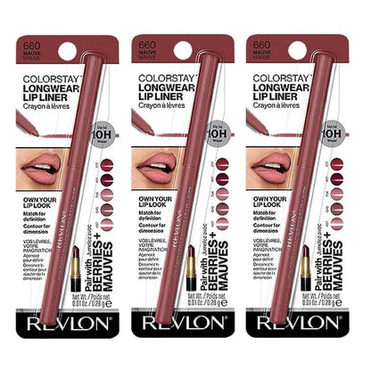 3pk Revlon Colorstay Longwear Lip Liner 660 Mauve