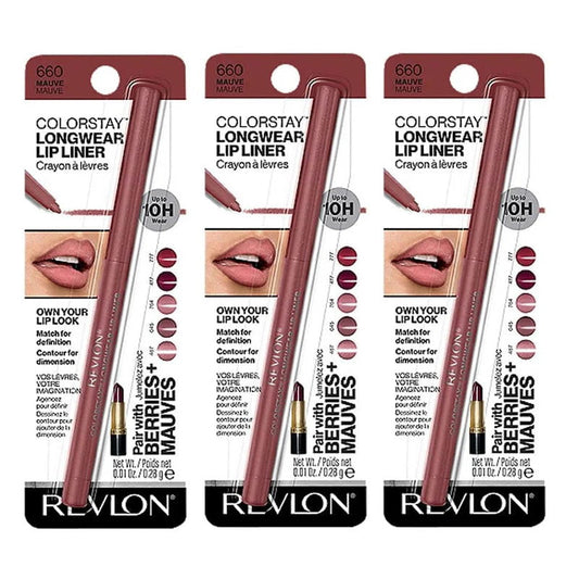 3pk Revlon Colorstay Longwear Lip Liner 660 Mauve