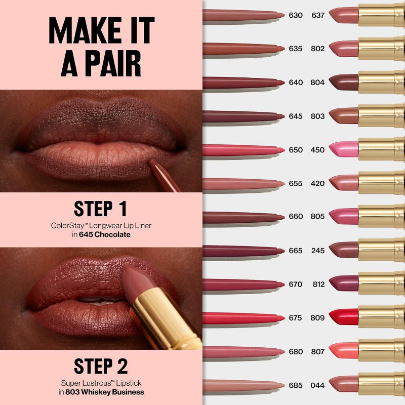 6pk Revlon Colorstay Longwear Lip Liner 660 Mauve