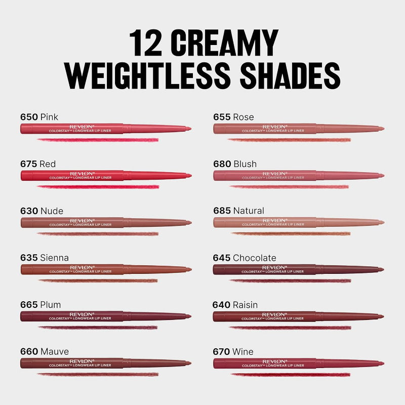 3pk Revlon Colorstay Longwear Lip Liner 660 Mauve