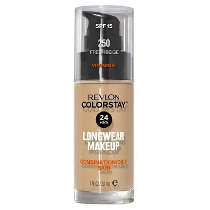 6x Revlon Colorstay Makeup Foundation Combination Oily Skin 250 Medium Beige