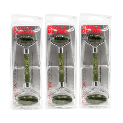 3x Revlon Facial Roller Jade Facial Roller Cool and De Puff